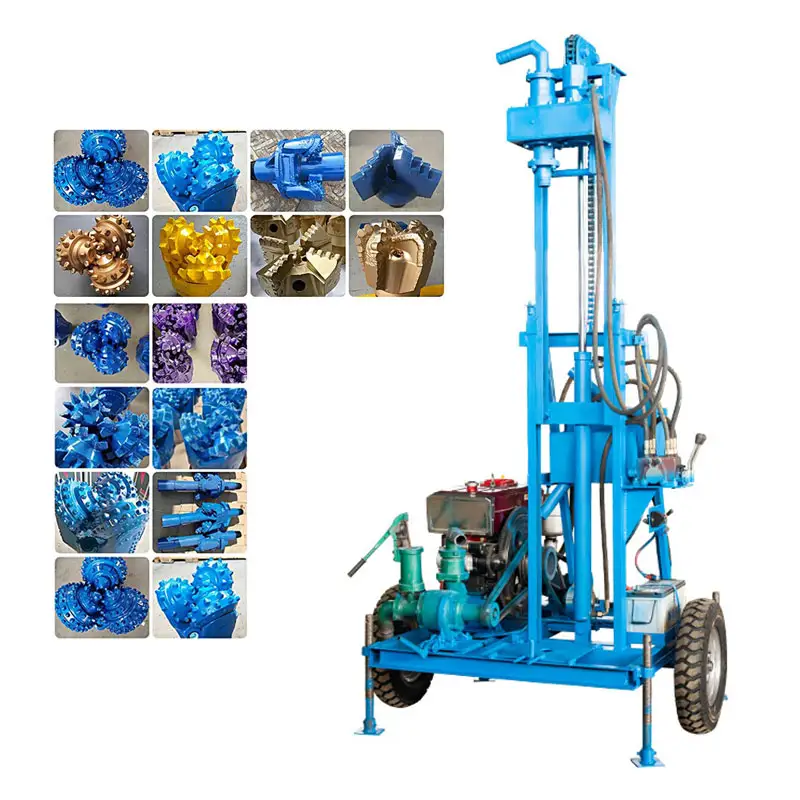 Hydraulic Portable Underground Water Machine Equipment Well Car Bohole Drill Rig for Water Well Machine