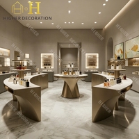 Kiosque de présentation de parfums personnalisé avec éclairage LED, comptoir de présentation de parfums, salle d'exposition intérieure de parfums