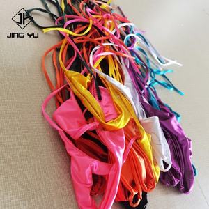 Swimwear Manufacturer Custom <b>Swimsuits</b> Bikini Sets for Women Luxury Satin Shiny String Bikini Swimwear 2024 - Product Image 4