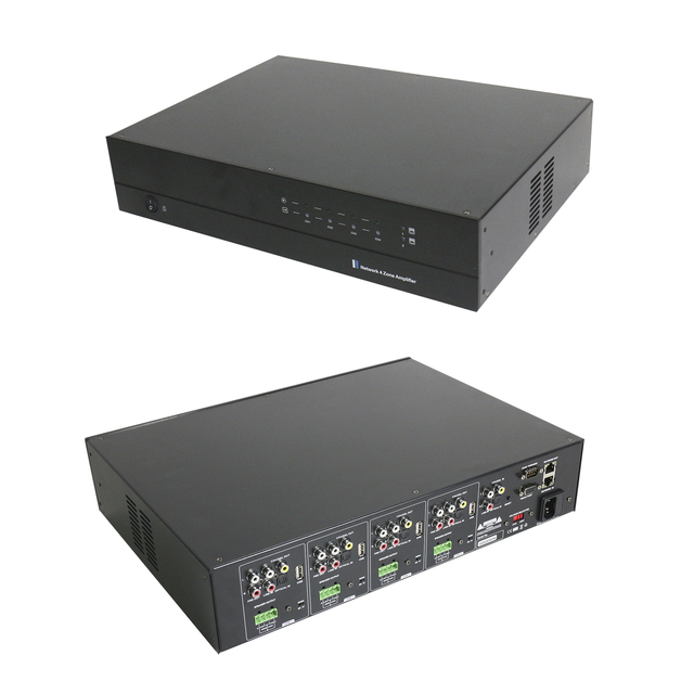T 4 Zone Network Amplificador De Parede 8 Channel Hotel Hifi Music  Smart Home Pro Audio Amplifier 8*50W