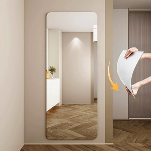 Full Body Self Adhesive Modern Frameless Square Small <strong>Sticky</strong> <strong>Wall</strong> Full Length <strong>Wall</strong> Acrylic <strong>Mirror</strong> Decor <strong>Mirrors</strong> for Living Room - Product Image 4