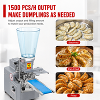 Machine à raviolis semi-automatique pour restaurants, fabricant de gyozas et de potstickers pour cuisines commerciales et commerces de vente à emporter, haute capacité