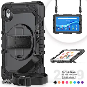 Capa de silicone para lenovo tab m8, case protetor, hd 8, 8505f, 2019/8705f, 2020/m8, 3rd, 8506