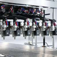 Machine de remplissage de cire de bougie automatique à grande vitesse Yide à 6 têtes, machine de fabrication de bougies parfumées en pot, ligne de production de coulage de cire