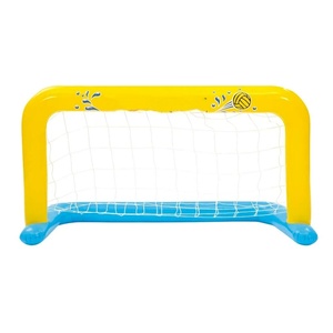 Centre de jeu gonflable de football en PVC 130*60*72 CM jaune et bleu pour la piscine et le divertissement - Product Image 3