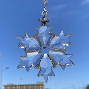 K9 <b>Crystal</b> Snowflake Pendant for Christmas Ornament Hanging Car Decor - Product Image 2