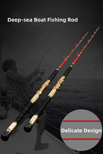 Canne à pêche en bateau à haute teneur en carbone, 1.65m, 1.8m, 1.95m, 2.1m, canne à pêche à la traîne, pêche en mer, gros mérou - Product Image 6