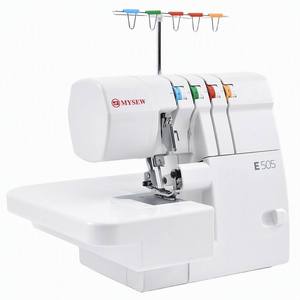 Macchina Overlock <span class=keywords><strong>Professionale</strong></span> MYSEW E505 a 2/3/4 Fili, Motore Servo 110W, 1200STI/Min, Alta Velocità con Alimentazione Differenziale - Product Image 1