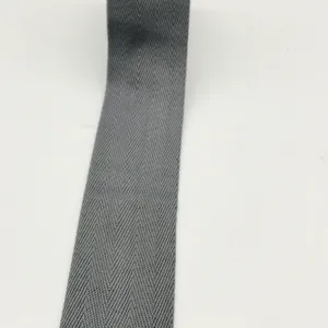 Fita de sarja de poliéster e algodão com listra impressa personalizada ecológica 50mm