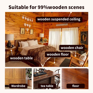 شمع لامع صناعي صلب 200 جرام لاستعادة لمعان الأخشاب، مناسب للأسطح الخشبية مثل خشب الماهوجني - Product Image 4