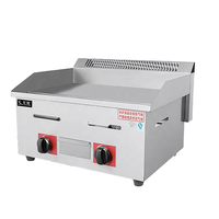 SC Plancha à Gaz en Acier Inoxydable pour Crêpes Professionnelle, Modèle de Table, Service Commercial, Plaque Épaisse en Acier Inoxydable