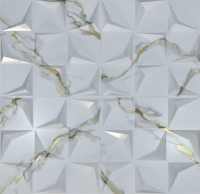 Vente d'usine 2025, panneau décoratif moderne en PVC 3D, imperméable, tridimensionnel, pour appartements et halls ignifuges