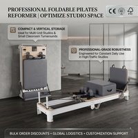 Machine de Pilates pliable en aluminium pour usage commercial, idéale pour la maison, le studio ou la salle de sport – Appareil de Pilates portable en aluminium pour l'entraînement
