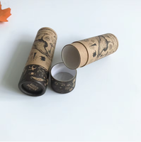 100% biodégradable prix usine Push up baume à lèvres Tube personnalisé déodorant conteneur naturel Kraft carton papier Tube