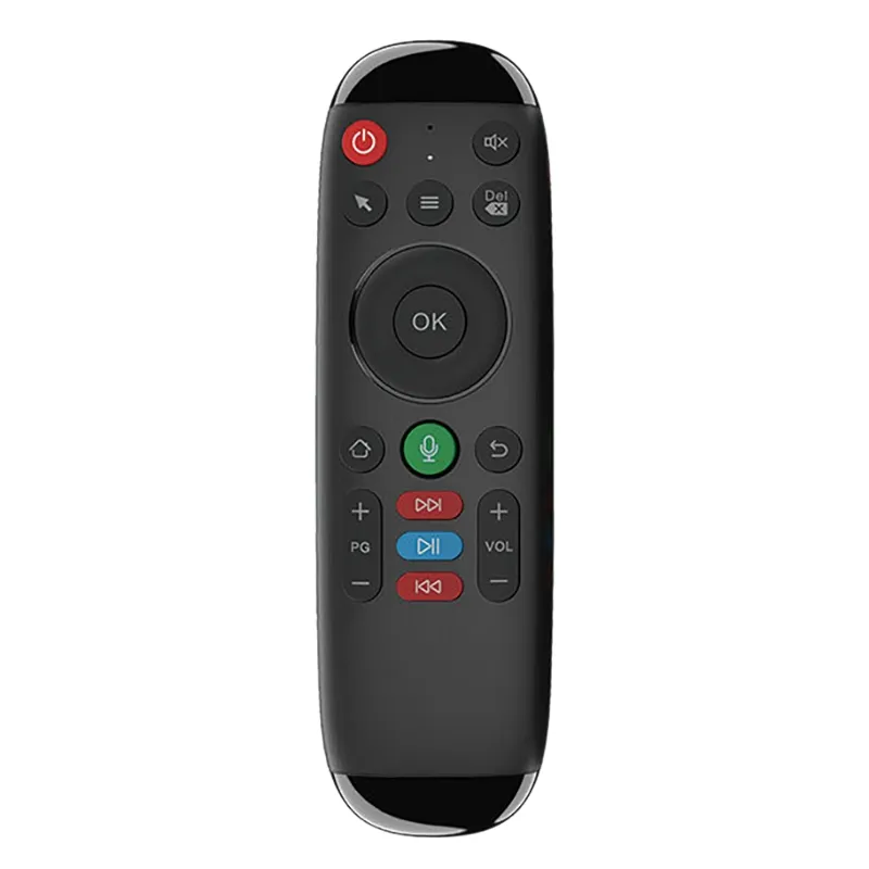 Google voice assistant supported M6 wireless remote control TV remote control with mini keyboard