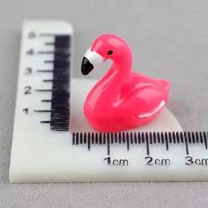 Bella 3D in miniatura Cabochon in resina artigianale per il piede cigno e fenicottero modello artificiale per souvenir - Product Image 6