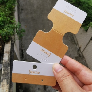Cartes de présentation en papier couché 450 g/m² pour bijoux, emballage de boucles d'oreilles, bracelets et colliers, vente en gros - Product Image 1