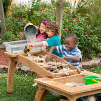 Table de jeu en bois pour l'extérieur, pour le sable et l'eau, station d'activités pour enfants, centre d'apprentissage en plein air, équipement Montessori pour la maternelle et la garderie