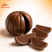 100 SWEET Boules de chocolat à l'orange entièrement personnalisables, originales (lait) et noires, lot de 3, mignonnes et élégantes