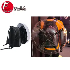 Holograma 3d visor led 50cm com rack mochila