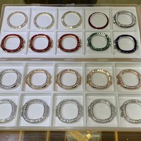 Pièces de montre personnalisées avec logo, style pierre précieuse rose fantôme, faites à la main, de haute qualité, en acier inoxydable de 40 mm