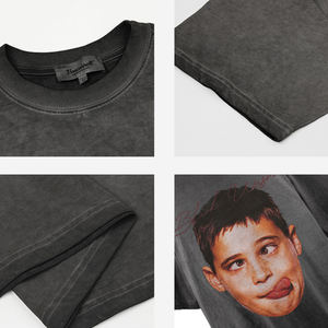 Camisetas <span class=keywords><strong>de</strong></span> Verano con Estampado Gráfico para Mujer, Camiseta <span class=keywords><strong>de</strong></span> Algodón <span class=keywords><strong>de</strong></span> Manga Corta, Corte Holgado, Camisetas <span class=keywords><strong>de</strong></span> Algodón Grueso para Hombre - Product Image 3