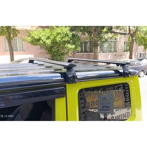 Barras Transversales de Aluminio para Techo de Suzuki Samurai, Portaequipajes Metálico Negro Plateado - Product Image 3