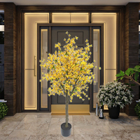 Arbres artificiels de fleurs de pêcher d'automne hiver pour la maison fête de mariage et jardin en plastique fleur de cerisier nouvel an décor ornemental