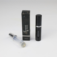 Échantillon gratuit de l'usine d'atomiseur de parfum rechargeable à fond plat portable en aluminium de 5ml