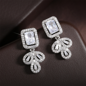 RAKOL EP1059 Vente Chaude Petit 18K Plaqué Or De Luxe Dubaï Mariage Boucles D'oreilles De Mariée Bijoux Fine Designer Boucles D'oreilles Bijoux - Product Image 5