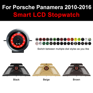 NaviHua รุ่นใหม่สำหรับ Porsche Panamera 2010 2016 นาฬิกาจับเวลา จอ LCD กลางแผงหน้าปัดรถยนต์ พร้อมเข็มทิศและมาตรวัดอัตโนมัติ - Product Image 2