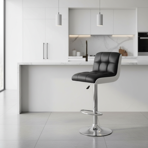 <span class=keywords><strong>Tabouret</strong></span> <span class=keywords><strong>de</strong></span> <span class=keywords><strong>bar</strong></span> pivotant à dossier réglable confortable en cuir noir moderne en gros pour la maison, le <span class=keywords><strong>bar</strong></span> et l'hôtel - Product Image 1