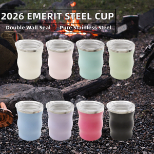Nouvelle Tasse à Yerba Maté Moderne pour Adultes, Isolée sous Vide à Double Paroi en Acier Inoxydable 18/8 de Haute Qualité, 240 ml, Vente en Gros Personnalisée 2026 <span class=keywords><strong>Emerit</strong></span> - Product Image 3
