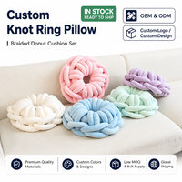 Nouveau coussin de tricot créatif d'oreiller de noeud simple moderne avec décor à la maison en acrylique doux pour la peau ou jouet en peluche