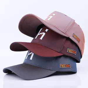 Logo con stampa A sbuffo A forma di cravatta personalizzata con telaio A 5 pannelli per cappelli sportivi da Baseball produttore