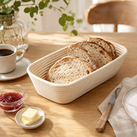 Panier à levain OEM de haute qualité, sans éclats, avec doublure, pour boulangerie commerciale