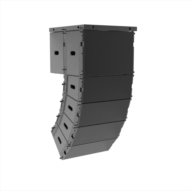 The conference optimizes the dual 10" line array system and dual amplifier column array for theater/outdoor activities