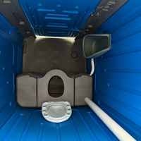 Toilettes modernes en plastique HDPE à panneau toilettes sèches d'extérieur avec design graphique article de vente chinois pour salles de bains