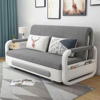 Vintage-Stil Wohnzimmermöbel 3-Sitzer Fing Love Seat Stoff Multifunktionales Baumwoll-Schlafsofa