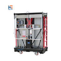 Plateforme de travail aérienne mobile verticale électrique hydraulique à double mât en aluminium 4M 6M 8M