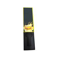 Boîte coulissante vide pour cartouche de 1 ml avec logo personnalisé, estampage à chaud, sécurité enfant, et doublure intérieure en EVA