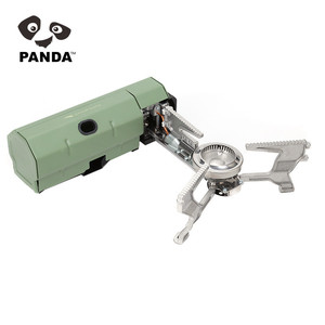 Réchaud de camping portable pliable multi-combustibles en métal pour pique-nique en plein air, au butane et au propane, avec flamme réglable - Product Image 3