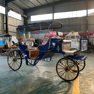 Sightseeing Carriage Tourist Horse Drawn European Horse Carts Wagon Carriage Pumpkin Wedding Electric Horse Carriage - Product Image 3