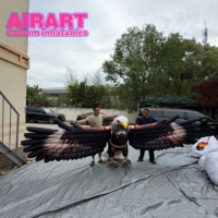 Oiseau de la jungle gonflable suspendu imprimé sur mesure, grand perroquet gonflable suspendu pour l'aménagement d'événements intérieurs, de carnavals et de bars à thème pirate