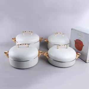 Direct Factory Hot Pot Sets Food Warmer Casserole With Lid Leak Proof Fancy Steel Inner Hot Pot Sets for 4