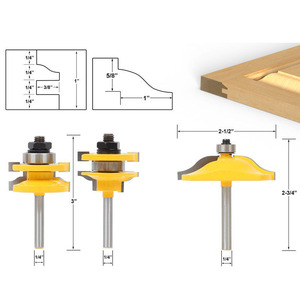 Milling Cutter 1/4 Inch Carbide For Woodworking Machine Cabinet Door Frame Routing - Product Image 1