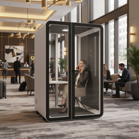Cabines de travail insonorisées UNIBOOTH modernes, mobiles, durables et multifonctionnelles pour la maison, le bureau, les immeubles de bureaux, les supermarchés et les parcs