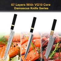 10 % de réduction sur la couteau à sushi japonais Superme de 11 pouces avec logo personnalisé, couteau à sashimi Yanagiba Tojiro avec manche octogonal en ébène et cor d'ox