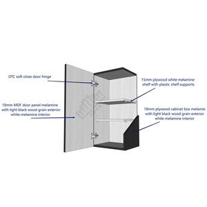 ตู้ครัวสไตล์เวียดนามแบบแผงเรียบไม่มีกรอบทันสมัยสำหรับอพาร์ทเมนต์แบบอเมริกัน - Product Image 5