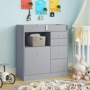 Cambiador para bebé con 5 cajones y 1 almacenamiento abierto - Product Image 2